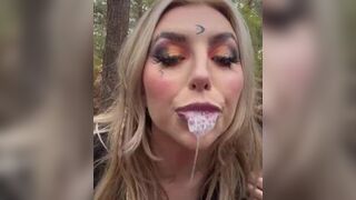 Ghost Face gets Sucked in the Woods - porn video