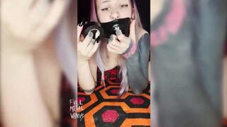 Tight Duct Tape Gag For Tattooed Slut - porn video