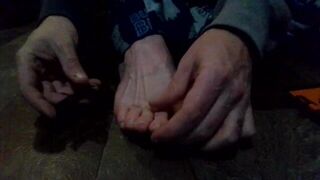 Trimming my toenails - porn video