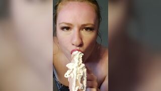 Whipped Cream Blowjob by Yaya Gingersnatch - porn video