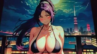 Anime babes ready for sex in the pool Jizz Tribute - porn video